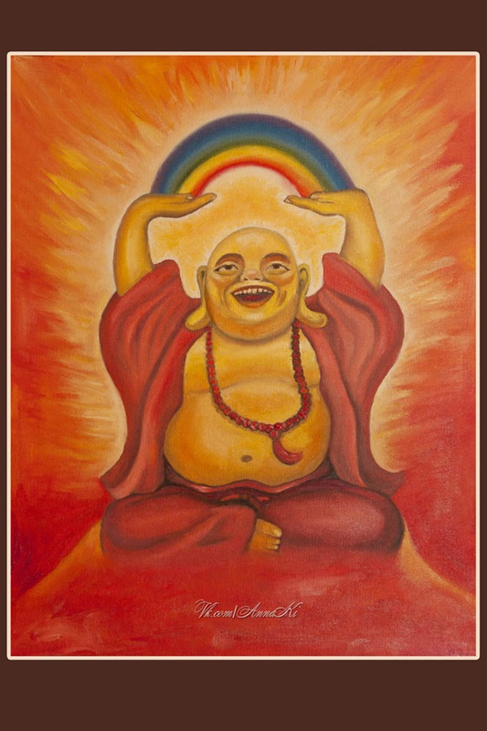 Улыбающийся Будда - я рисую