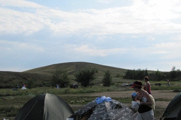 Из палаточного лагеря гора "Шаманка"