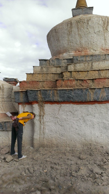 Ступа на территории монастыря Толинг (Тибет, 2015 г.)