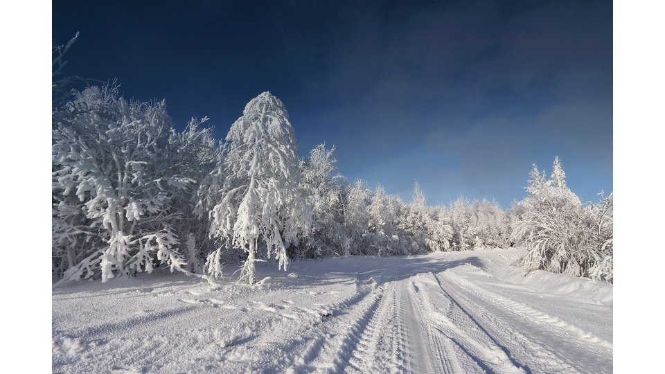 Зима в Белоруссии.