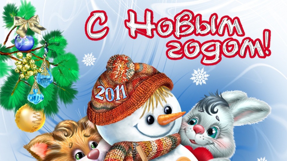 С Новым Годом кролика кота и зайца!